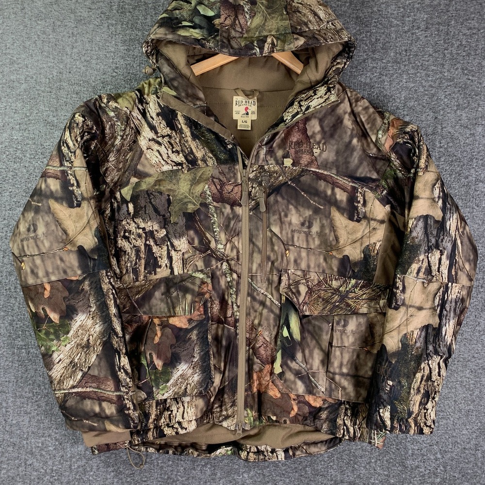 Red Head Jacket Men Large Camo Hunting Camping Bone Dry Thermolite Insulated